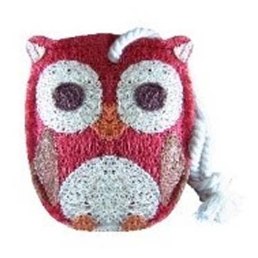 Éponge Luffa Écologique Non-Abrasive Hibou Rouge pour la vente par Loofah-Art