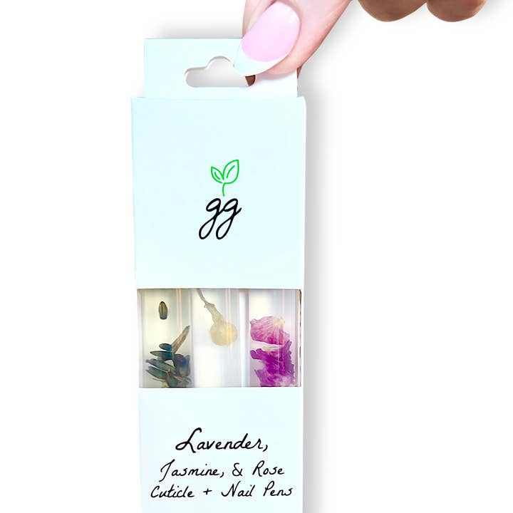 Lavender, Jasmine, Rose Cuticle Oil Trio for wholesale by Greenmade goods