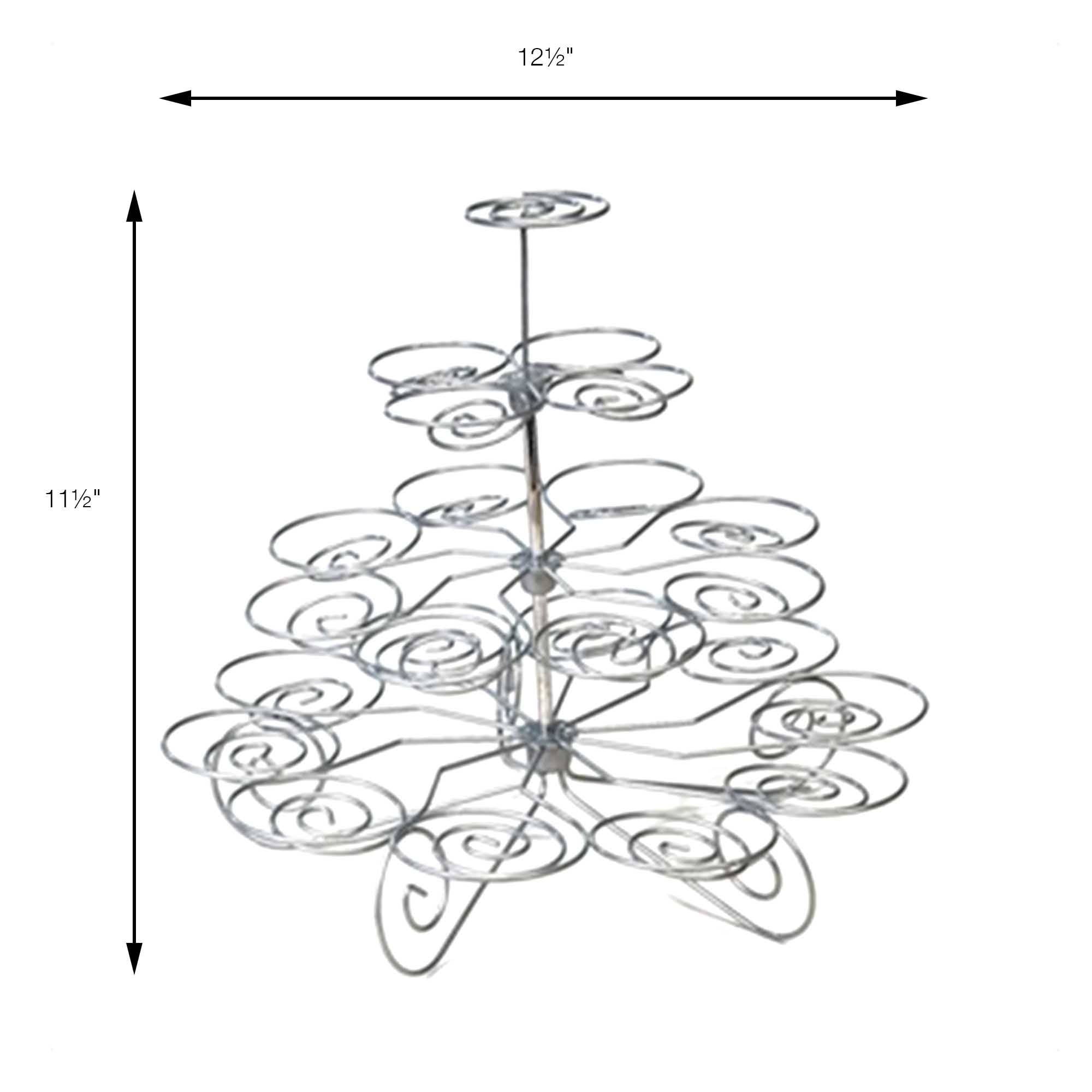 Portofino International Trading, USA - Wholesale Cake Stand - Wire Cupcake Stand - 4 Tier2