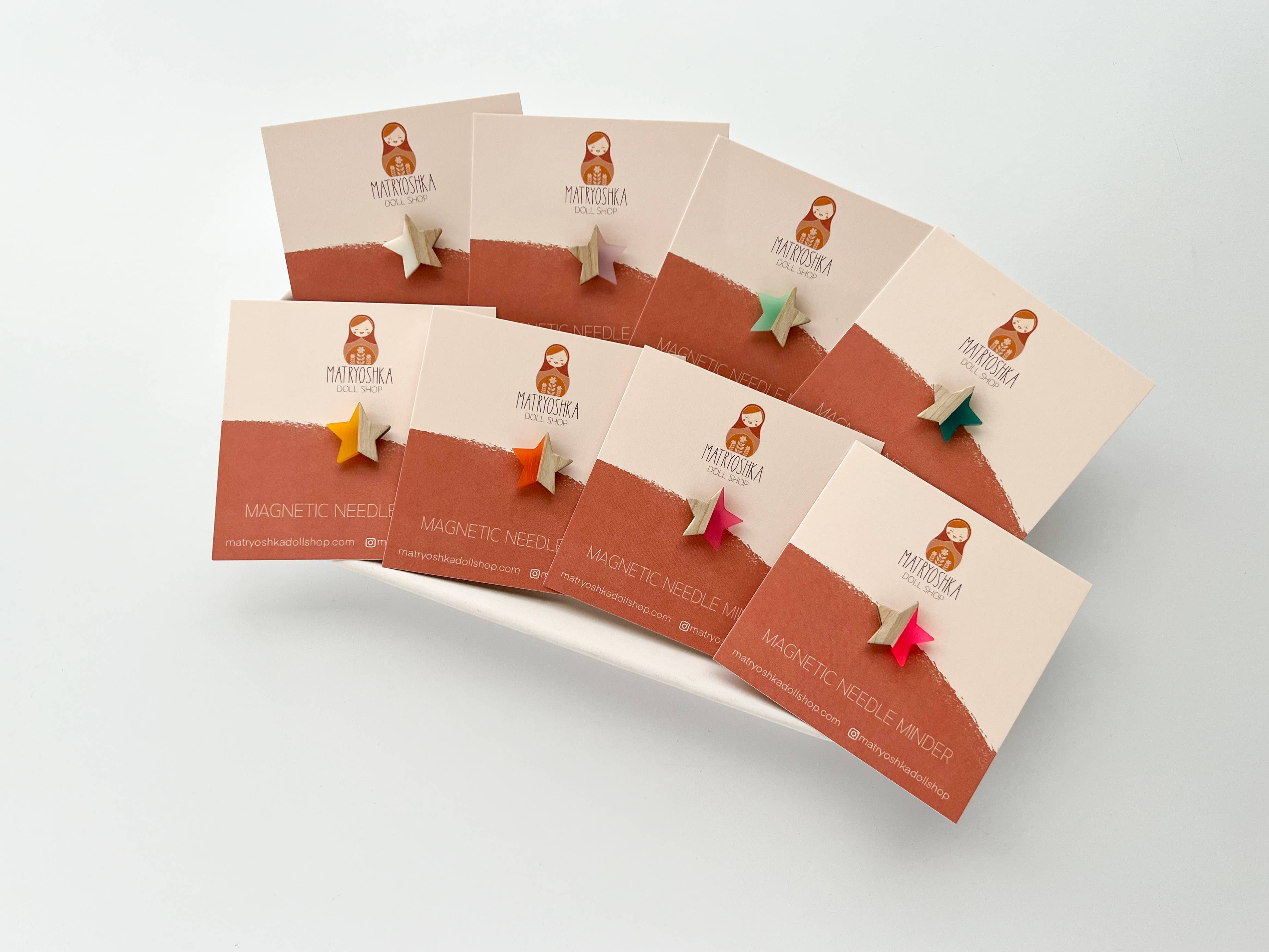 Matryoshka Doll Shop – wholesale Embroidery/cross-stitch supplies – Star magnetic needle minder, needle magnet, needle keeper5