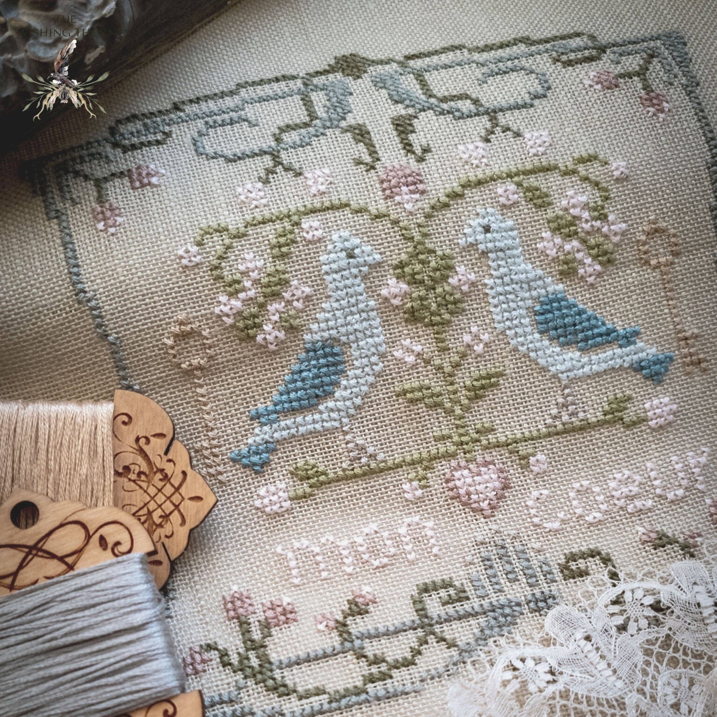 The Wishing Thorn - Wholesale Embroidery/Cross Stitch Supplies - Mon Coeur Valentine's Cross Stitch Pattern2