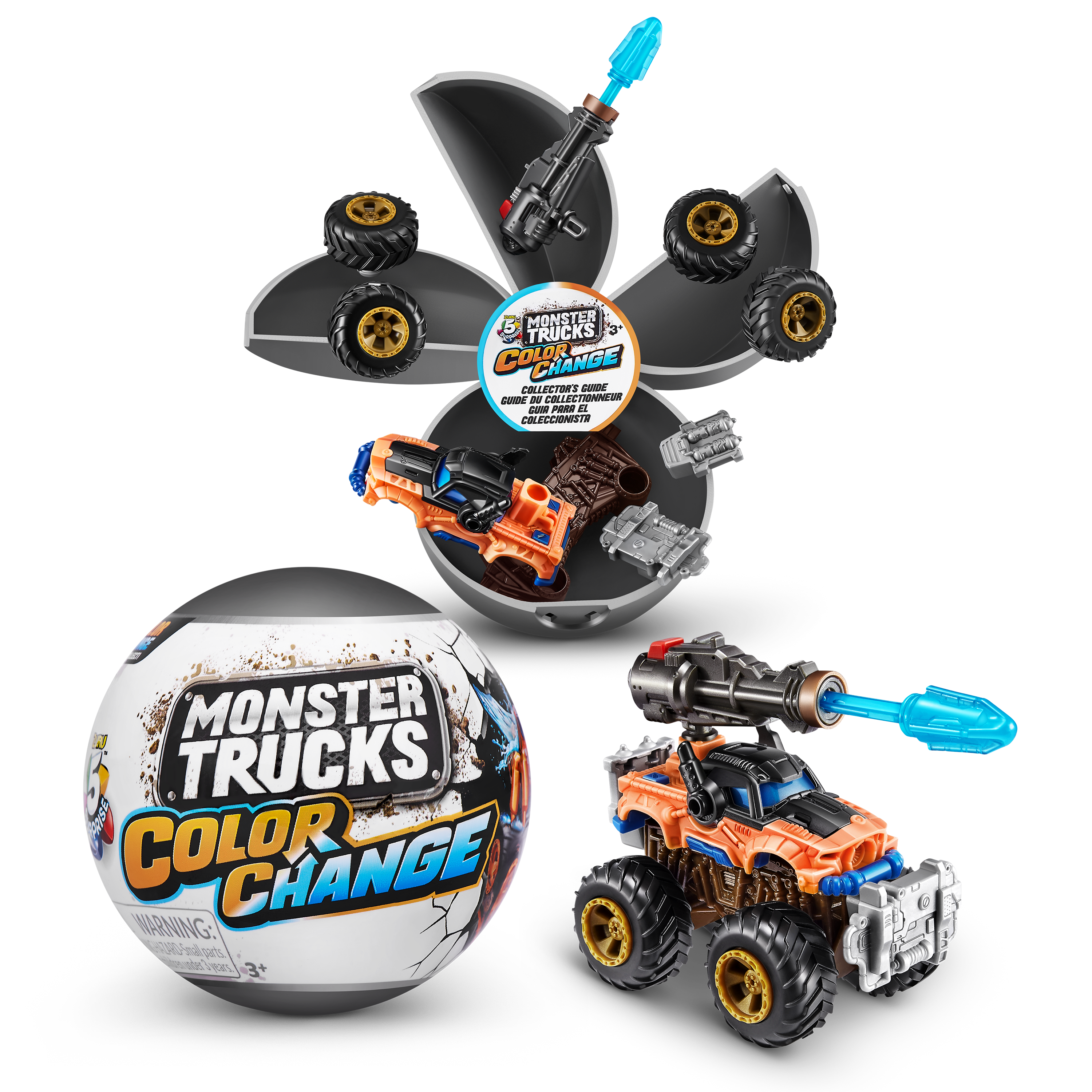 HGP Group – wholesale Toy car/truck – Child – 5 Surprise Monster Trucks Series 3 Color Change 5