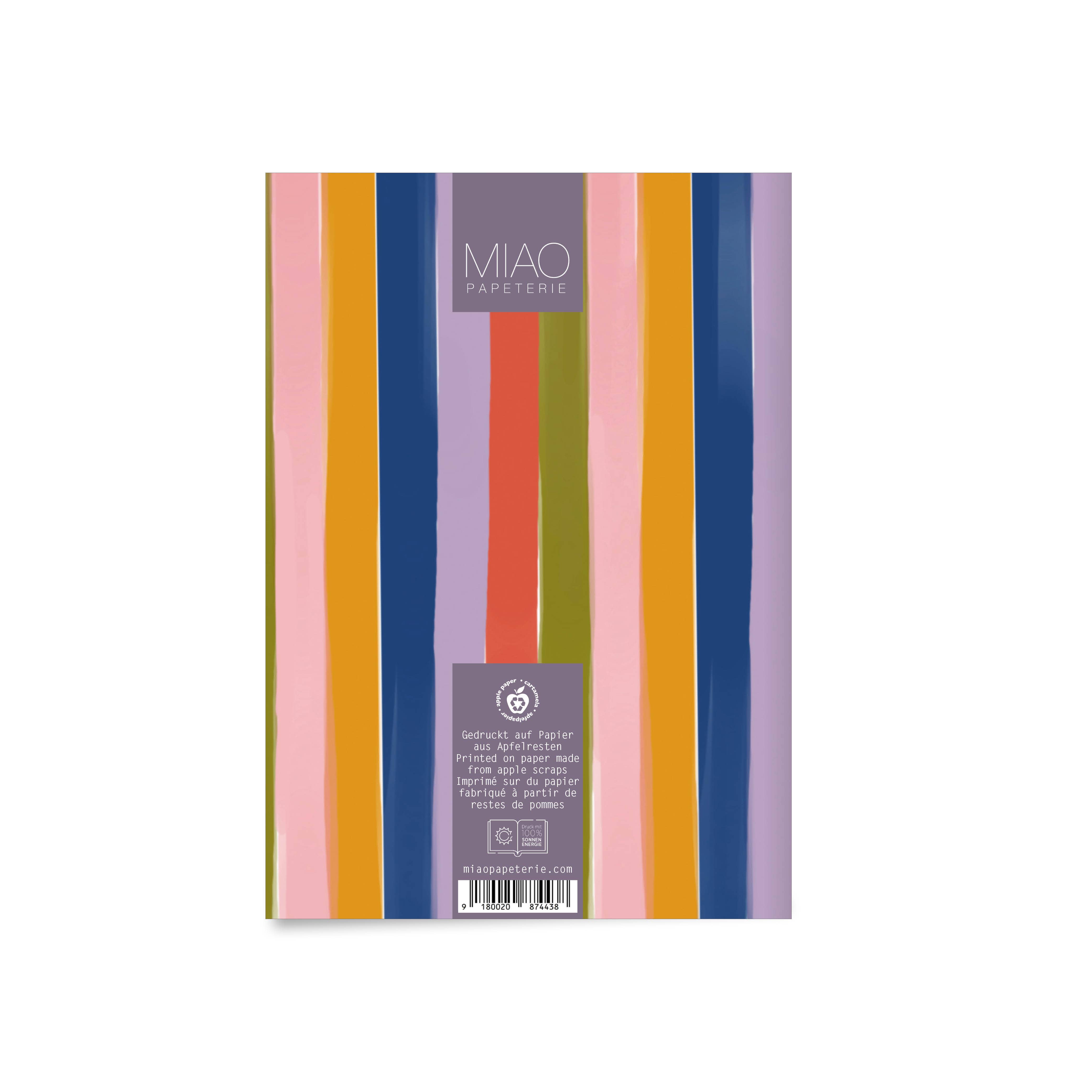MIAO Papeterie - Wholesale Notebook - Stripes | Notebook DINA64