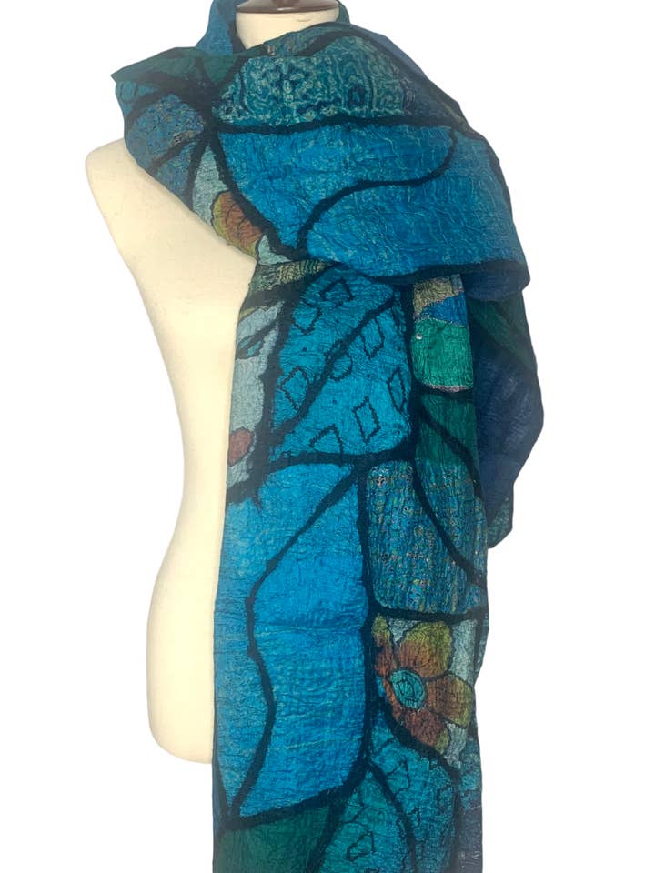 Sari Patchwork - Blue for wholesale by Pomegranate Moon