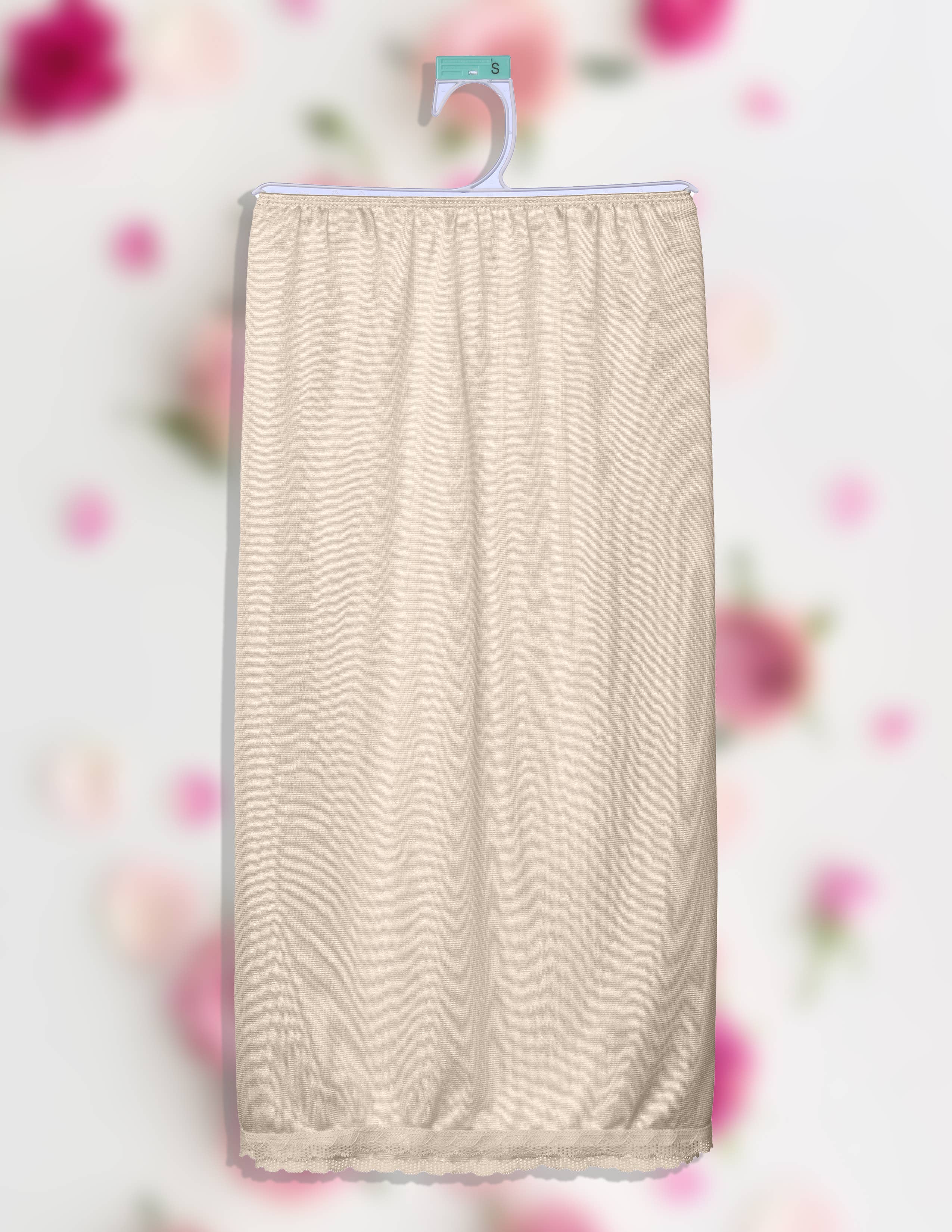 Isadora, Tipi toe, & James Fiallo - Wholesale Slip - Women's - Isadora Women Satin Half Slip Culotte Floral Lace Underskirt2