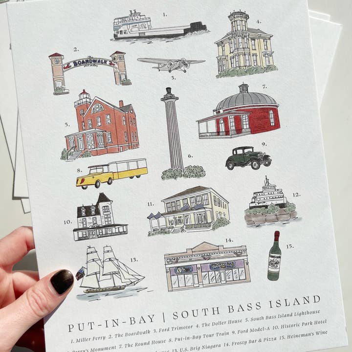 Made By Victoria Laine - Wholesale Art Print - Put-in-Bay Landmark Print2