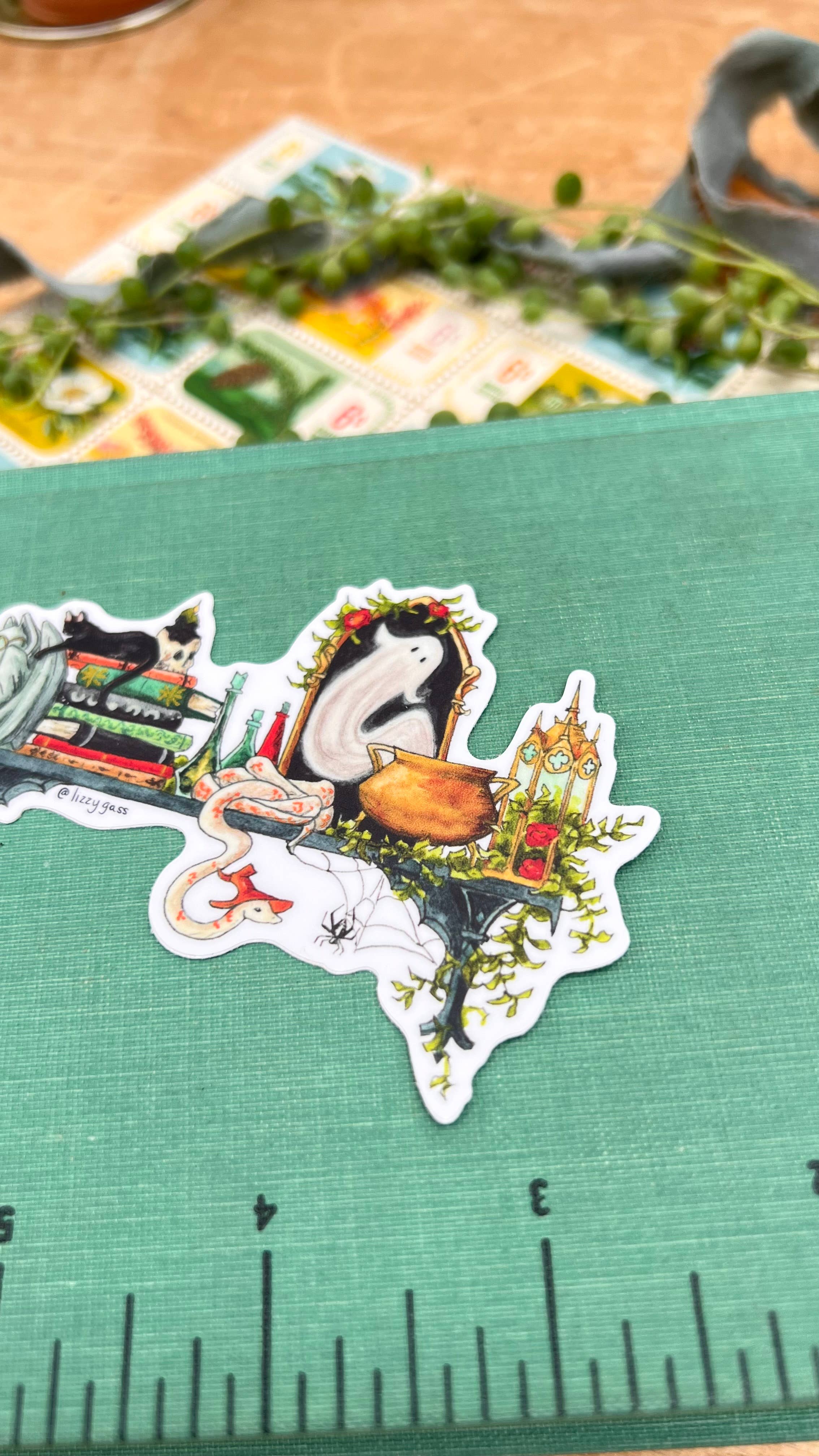 Lizzy Gass – wholesale Sticker – The Gothic Witch's Shelf Sticker3