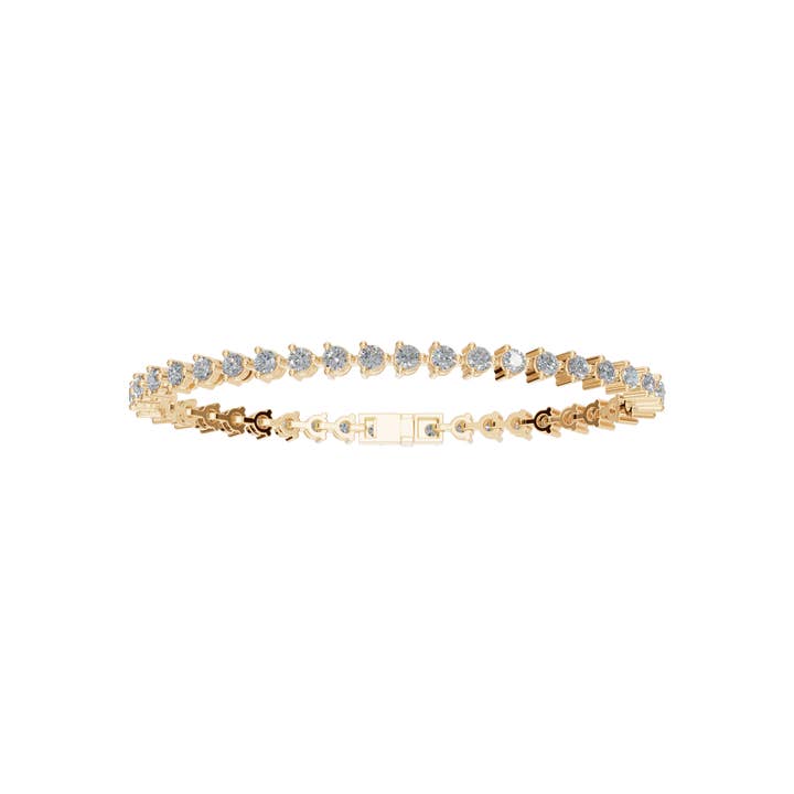 14k guld diamant tennisarmbånd, delikat evighedsarmbånd for engroshandel hos PureYou Jewelry