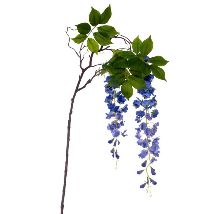 Vickerman 56" Artfcl Cobalt Wisteria Hanging Spray for wholesale by Vickerman