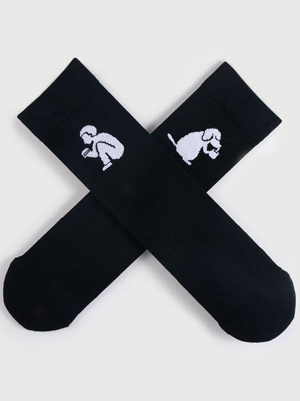Semibold - Wholesale Socks - Women's - Woman and Cat Socks | White Partner Athleisure Crew Socks4