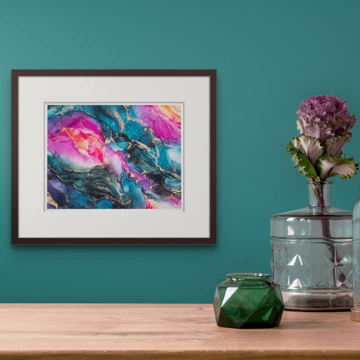 Abstract Alcohol Ink Art "Transitory" Giclee Print for wholesale by Sarah Robison Art