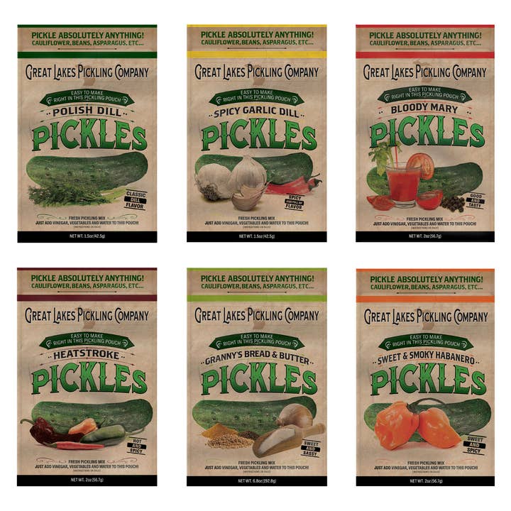 Great Lakes Pickling Company LLC - Wholesale Pickled Vegetables - Pickle Them All - Variety Bundle (New!)