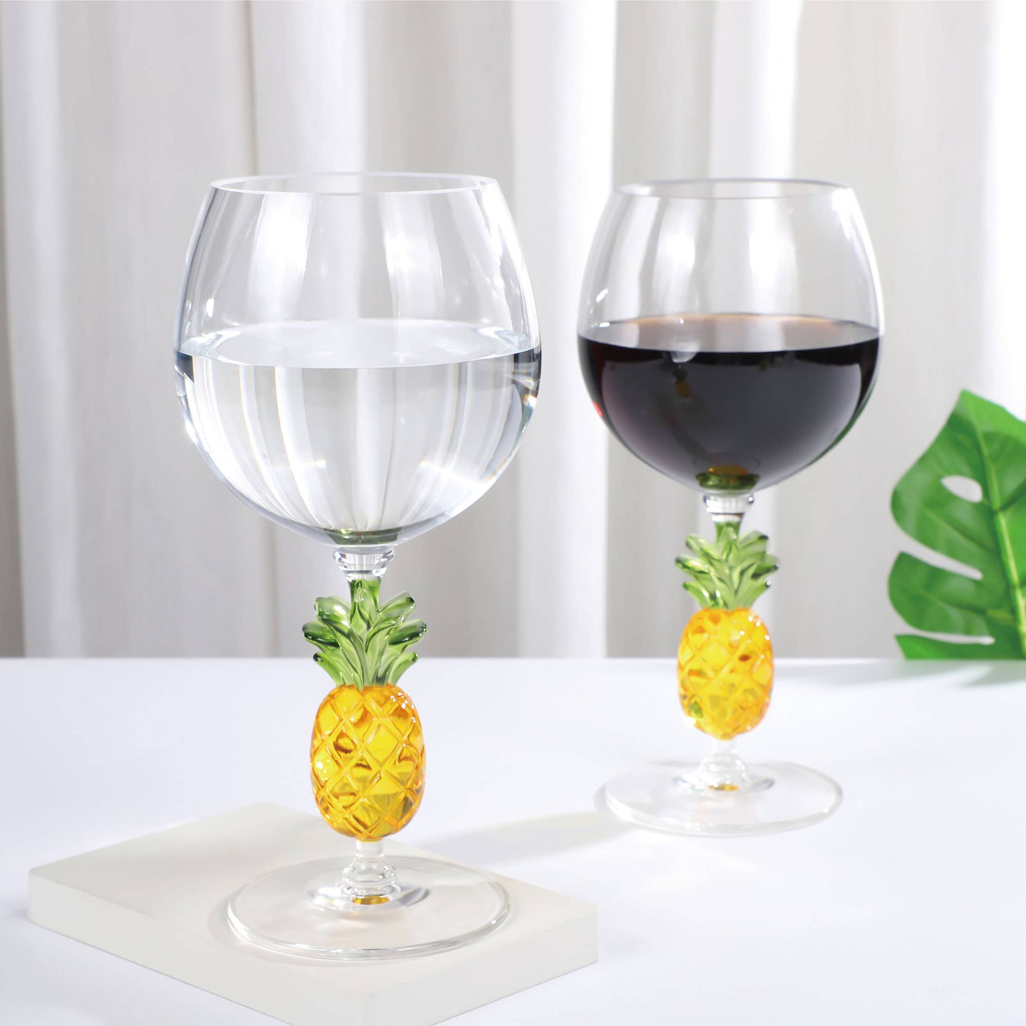 Supreme Housewares - Wholesale Wine Glass - Pineapple 18oz Acrylic Plastic Wine Glass4