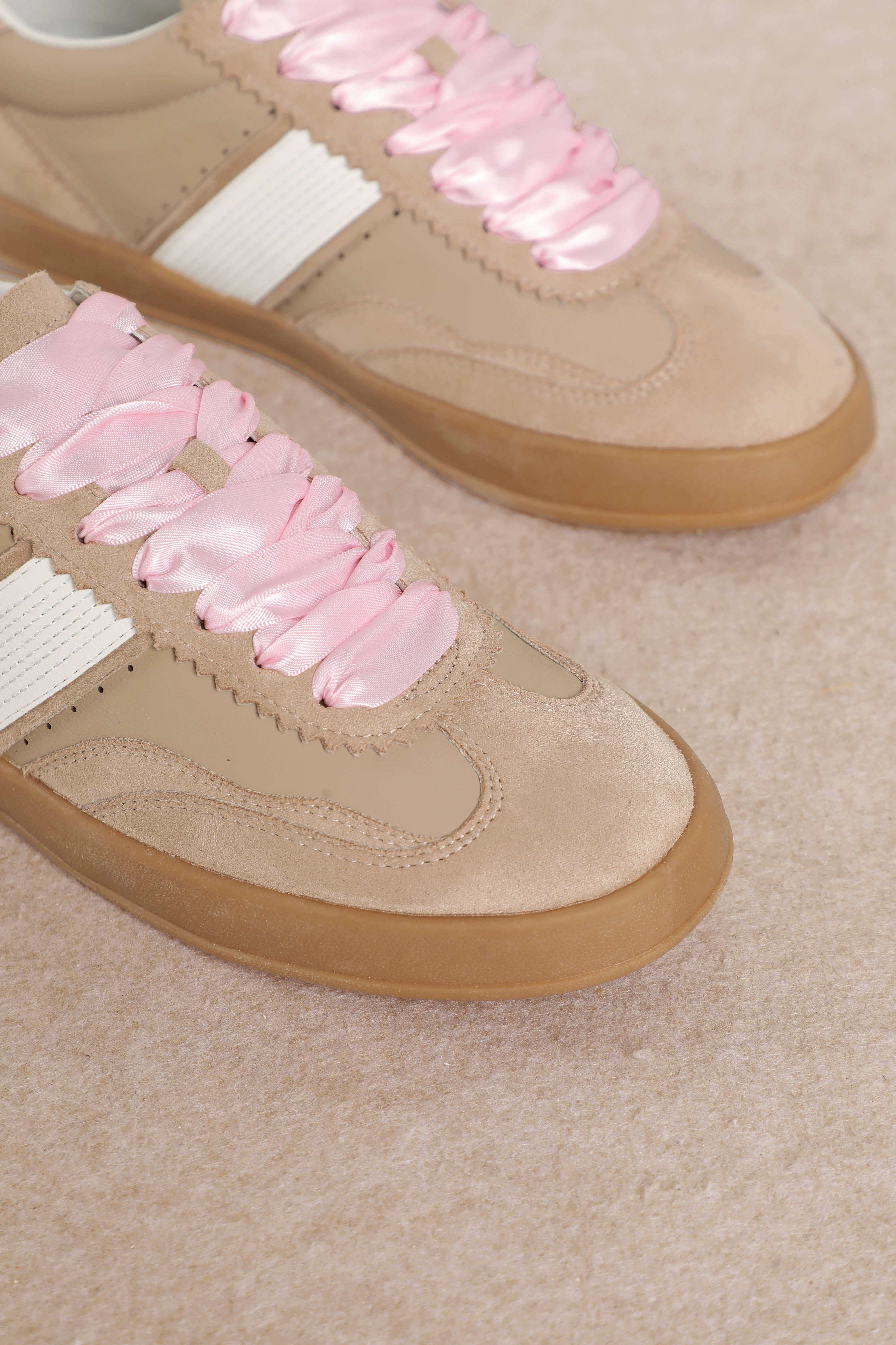 CCOCCI - Wholesale Lifestyle Sneakers - Women's - DIXIE SNEAKER SIDE STRAP LACE-UP COURT22