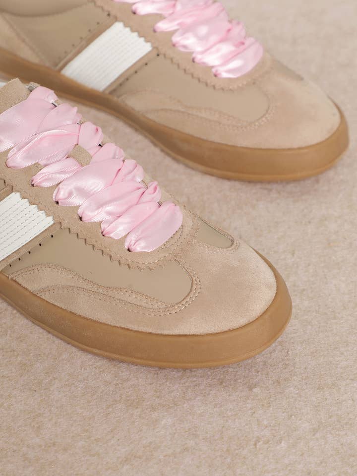 CCOCCI - Wholesale Lifestyle Sneakers - Women's - DIXIE SNEAKER SIDE STRAP LACE-UP COURT22