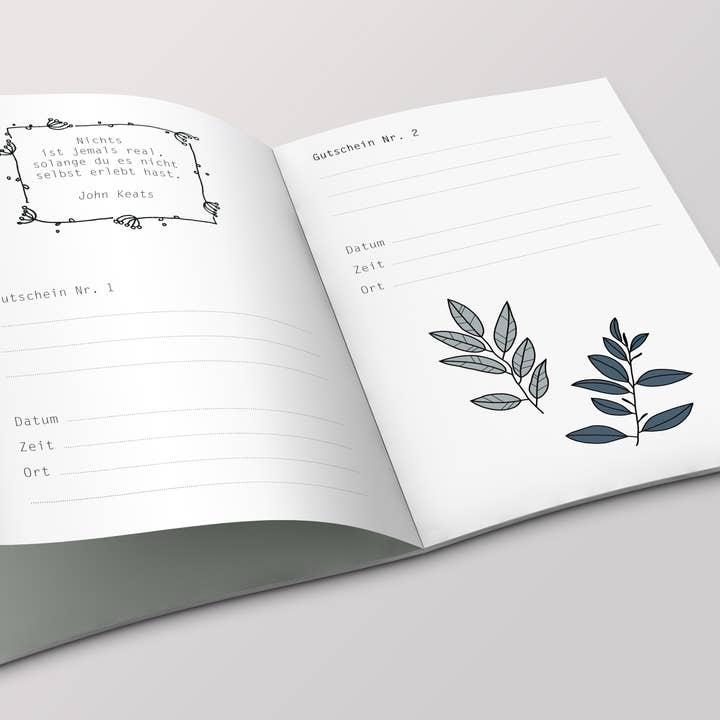 Rotberta - Wholesale Journal/Diary - voucher booklet Time Instead of Stuff, Parrot2