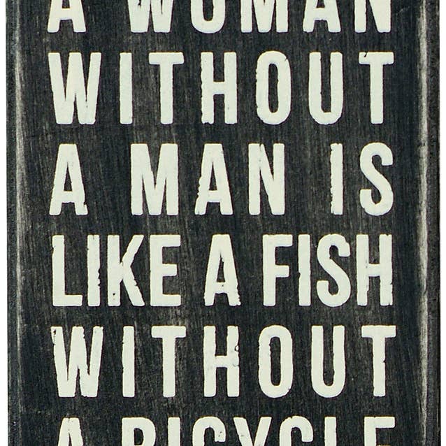 Pk Box A Woman Without! 3 1/2 X" for wholesale by Instant Gifts International