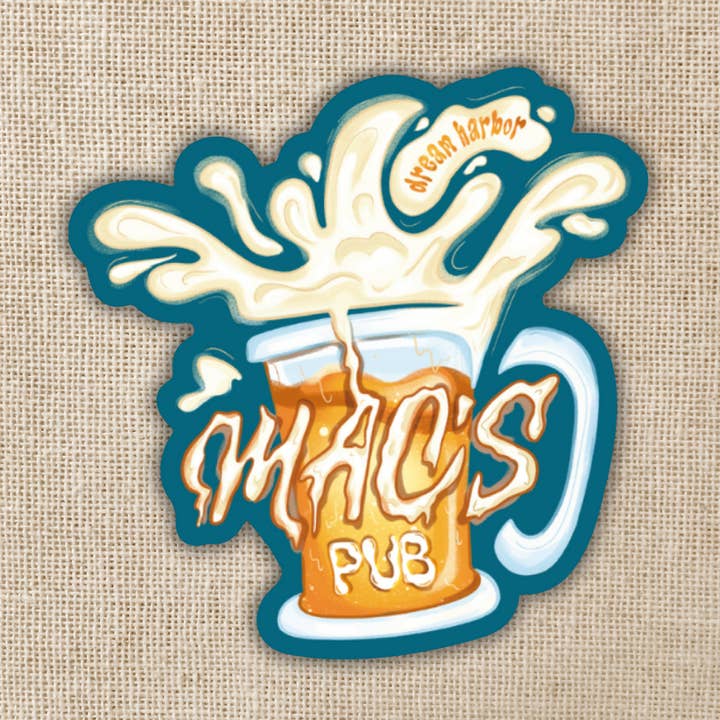 Mac’s Pub Sticker | Dream Harbor for wholesale by Kingdom of Threads