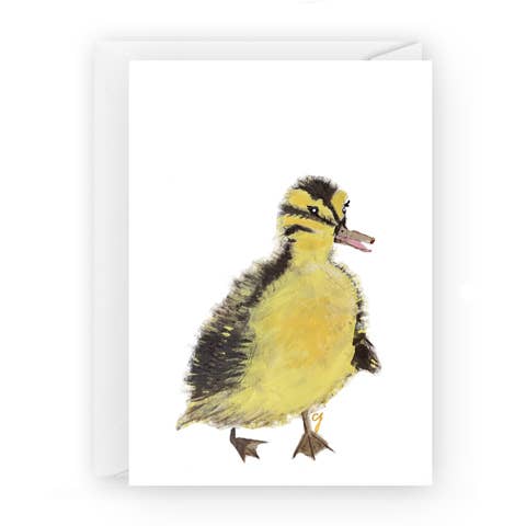 Duckling Greeting Card | Blank | Framable Art for wholesale by claire jordan designs