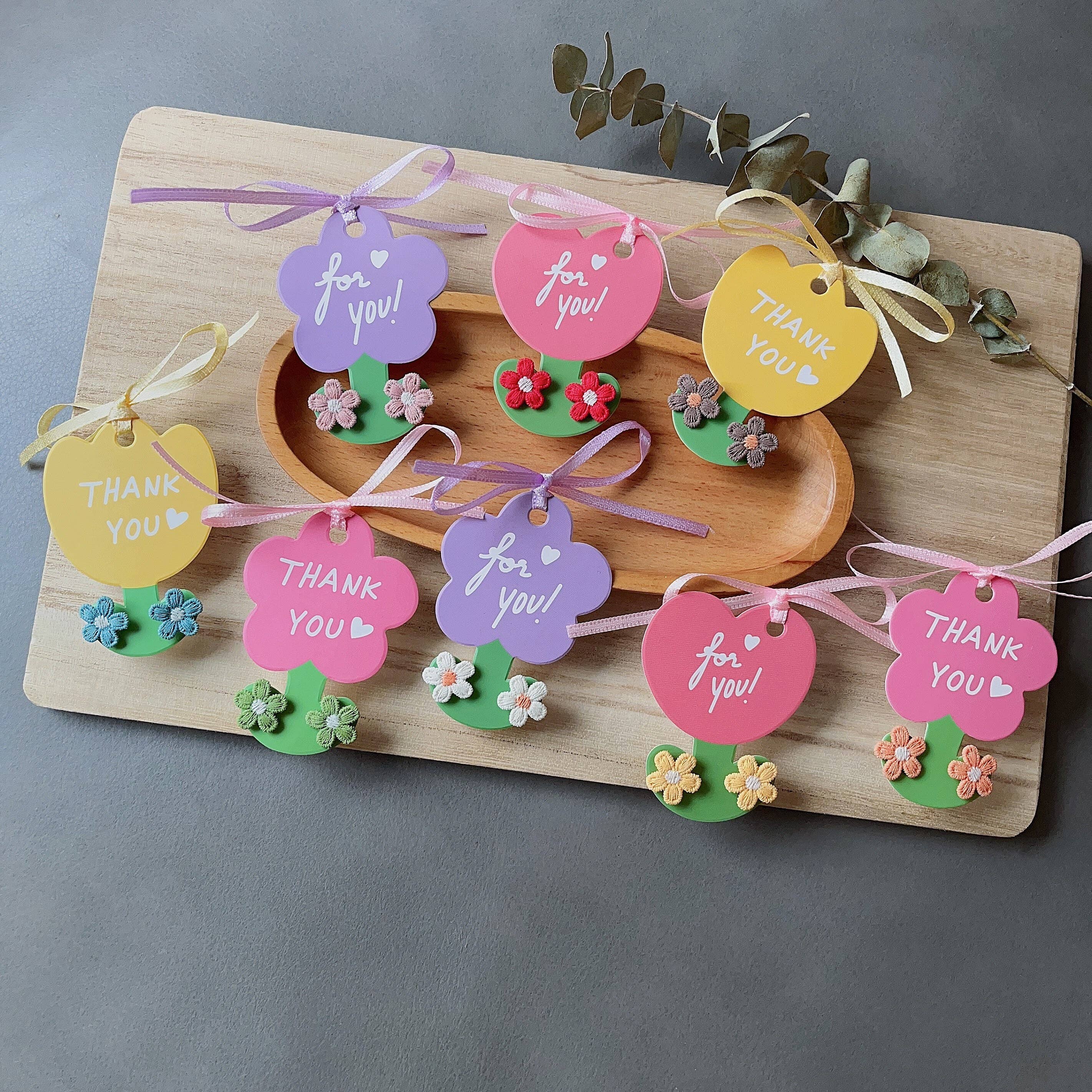 Giggle with Love - Wholesale Stud/Post Earrings - Embroidery Stud Earring| Handmade Thank You Gift| Spring Embroidery Studs| Book Mark Flower Stud|Bridesmaid Gift|Mother Day Gift3