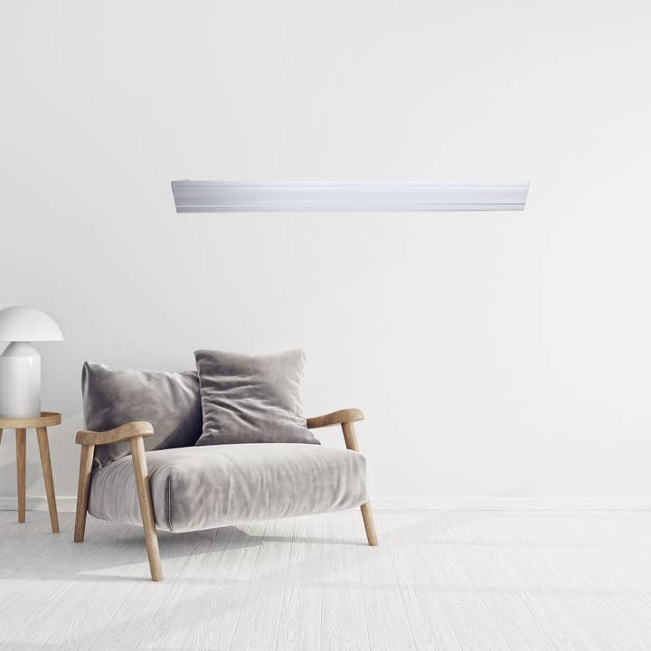 49" Floating Lexington White Shelf 3.25" Tall, 6.75" Deep for wholesale by American MainStreet Products LLC