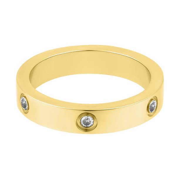 Bague Éternité Pavé Résistante au Ternissement pour la vente par Adornia