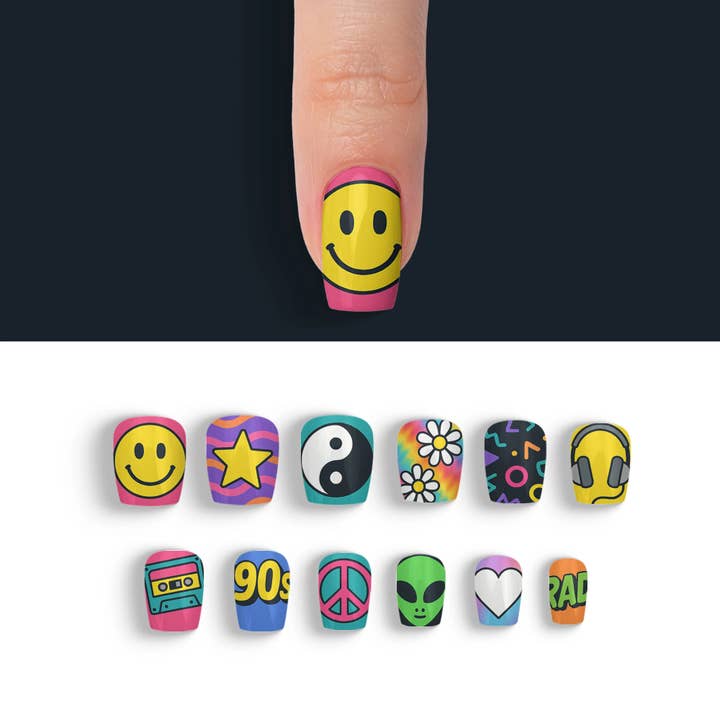 FYNE BODY - Wholesale Press-on/fake nails - Retro Drip 90's Press-On Nails82