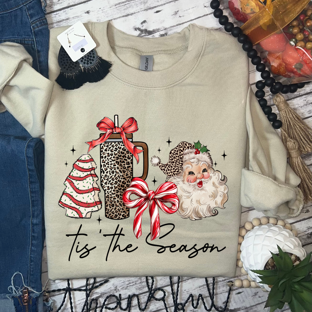 Glidan Sand Tis The Season Graphic Sweatshirt   for wholesale on Faire0
