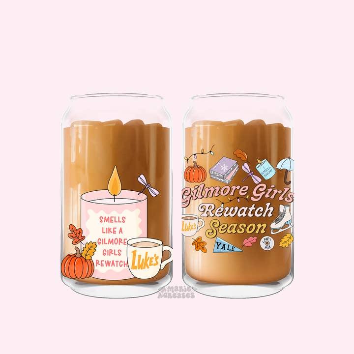 amarieacreates - Venta al por mayor Vaso/copa - Vaso de cristal para niñas Gilmore Rewatch Season0