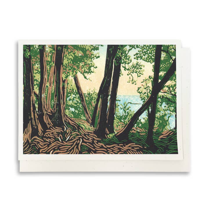 Peninsula Prints - Wholesale Everyday Greeting Card - Trail Lookout Blank Greeting Card0