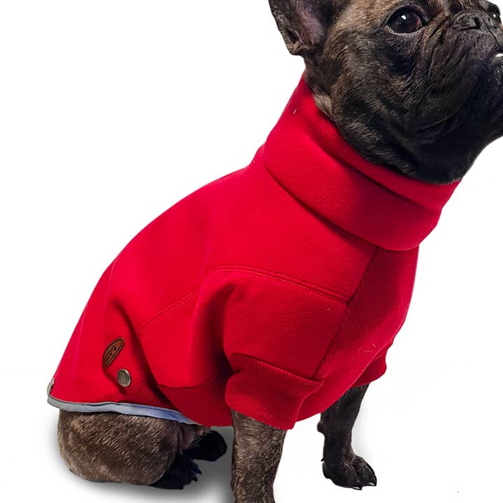 Maglione in pile polare per cani, colore rosso per la vendita all'ingrosso da parte di Ancol Pet Products Ltd