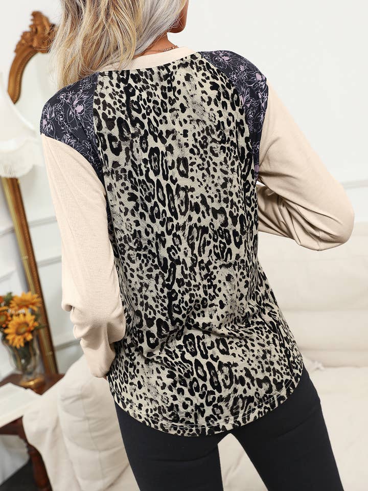 ePretty - Wholesale Tunic - Women's - EP-TP1603 Leopard Print Long Sleeve Top3