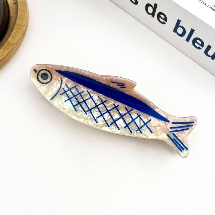 Sardine Sardine-Shaped Hair Claw Clip, Ocean Style Hair Clip for wholesale on Faire1