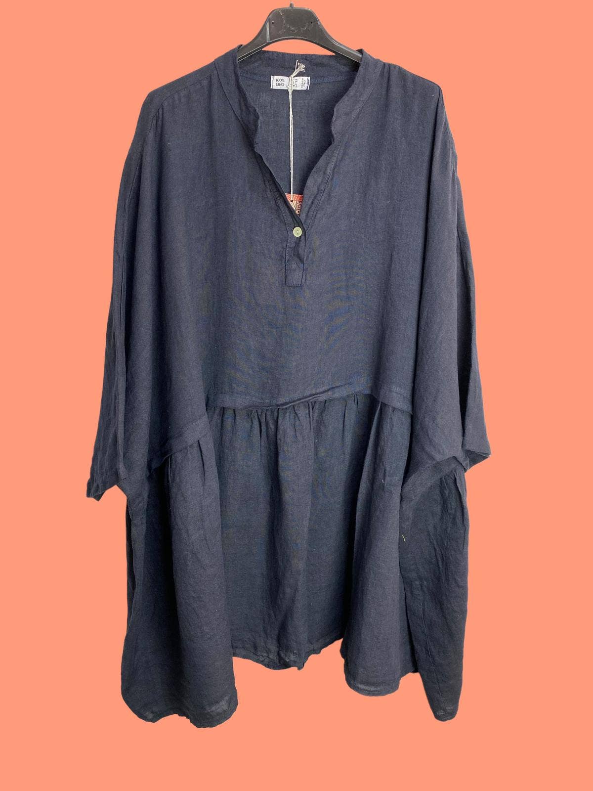 la maison des fibres naturelles - Venta al por mayor Túnica - Mujer - Túnica amplia de lino 68369 flora 100% TÚNICA DE LINO15