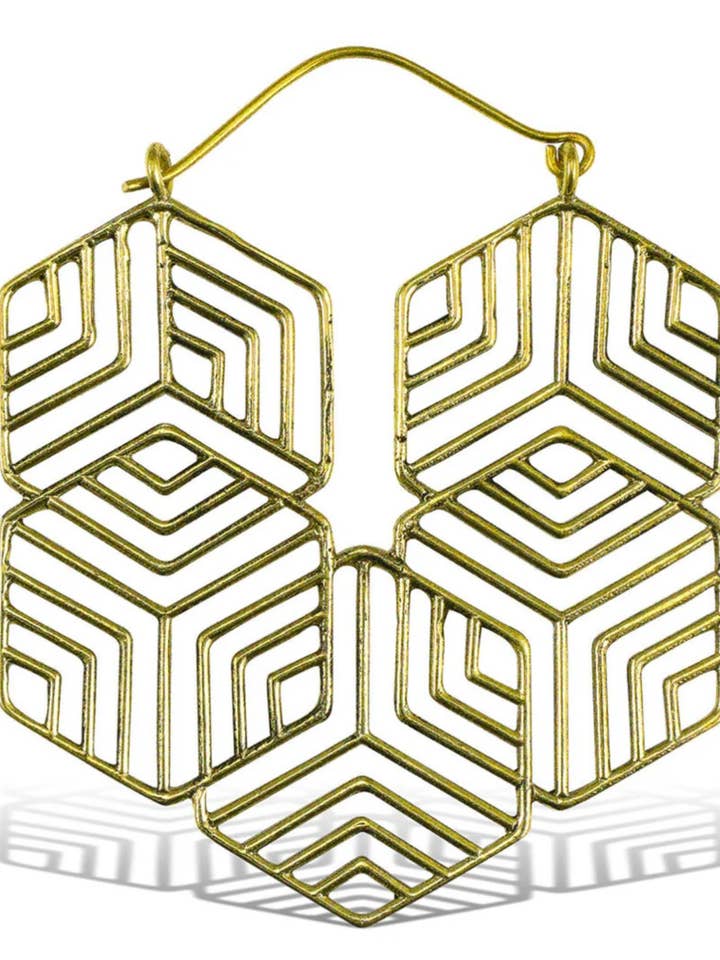 Aros hexagonales de latón para venta al por mayor de The Curator