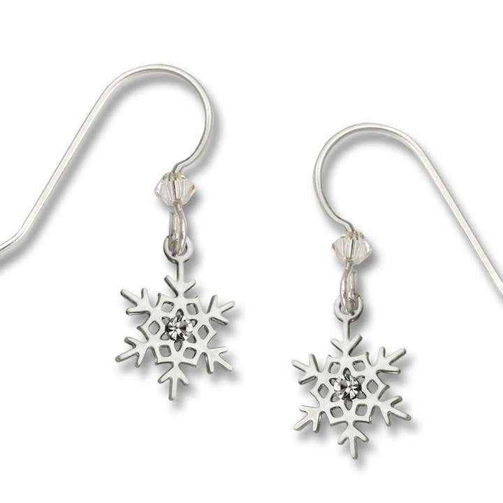 Snöflinga w/vit kristall för wholesale av Left Hand Studios