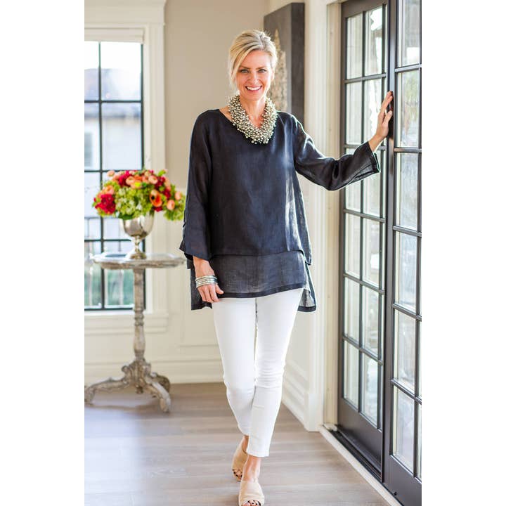 Audrey Top for engroshandel hos Arte Italica & Crown Linen Designs