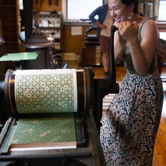 Papillon Press - Wholesale Art Print - Japanese Camellia Block Print7