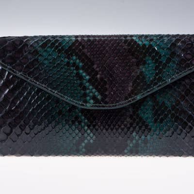 Damenportemonnaie aus echtem Pythonleder für den Großhandel von Bochicchio Cinture