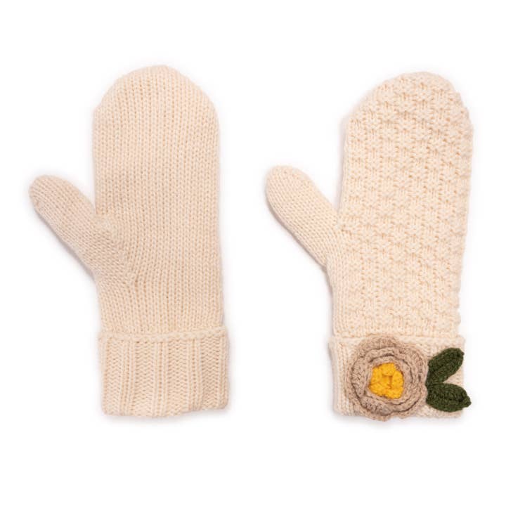 MUK LUKS Women's Mitten w/ Crochet Flower for wholesale by Muk Luks