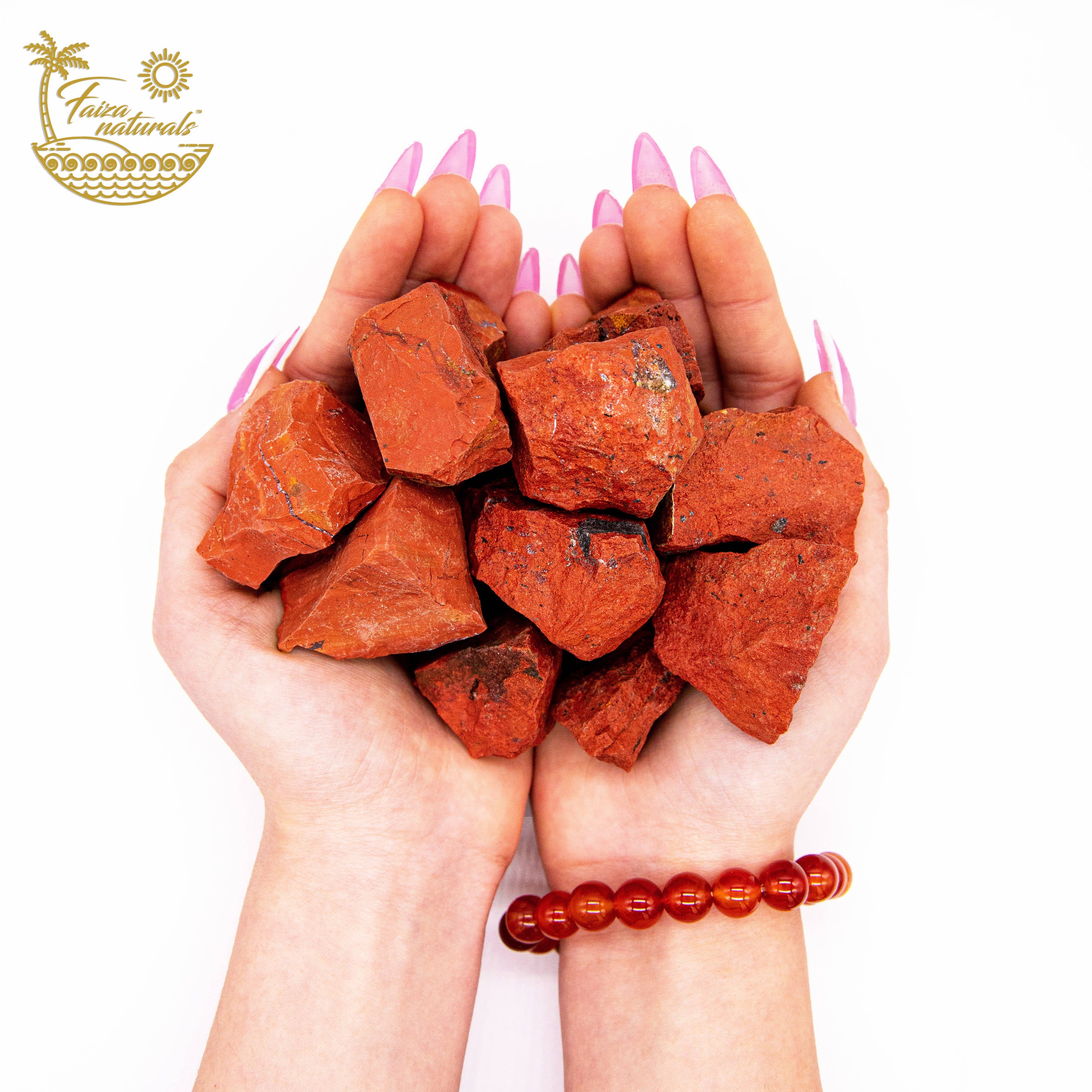 Faiza Naturals - Wholesale Spiritual Stone/Crystal - Red Jasper Raw Crystals in Bulk2