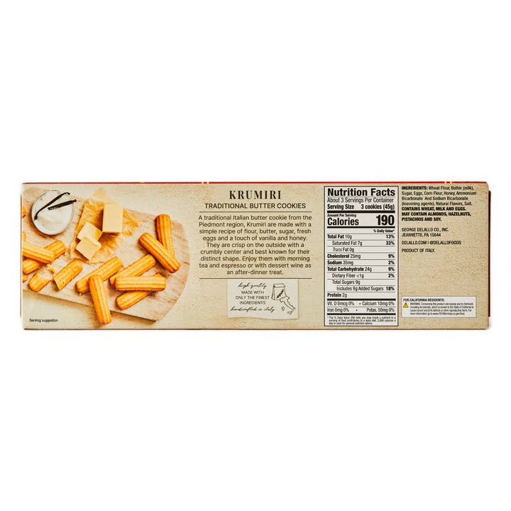 Delallo - Wholesale Cookie - Krumiri (Traditional Italian Butter Cookies)1