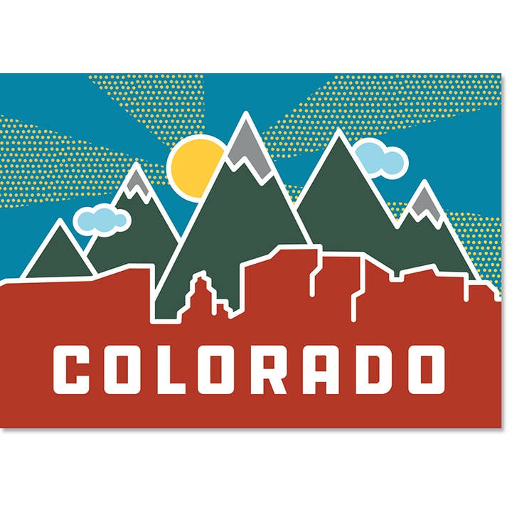 Colorado Mountains Postcard for wholesale by THE FOUND
