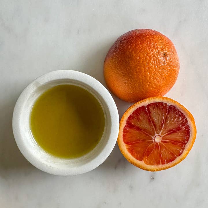 Blood Orange Fused Extra Virgin Olive Oil for wholesale by Olive Branch Oil & Spice