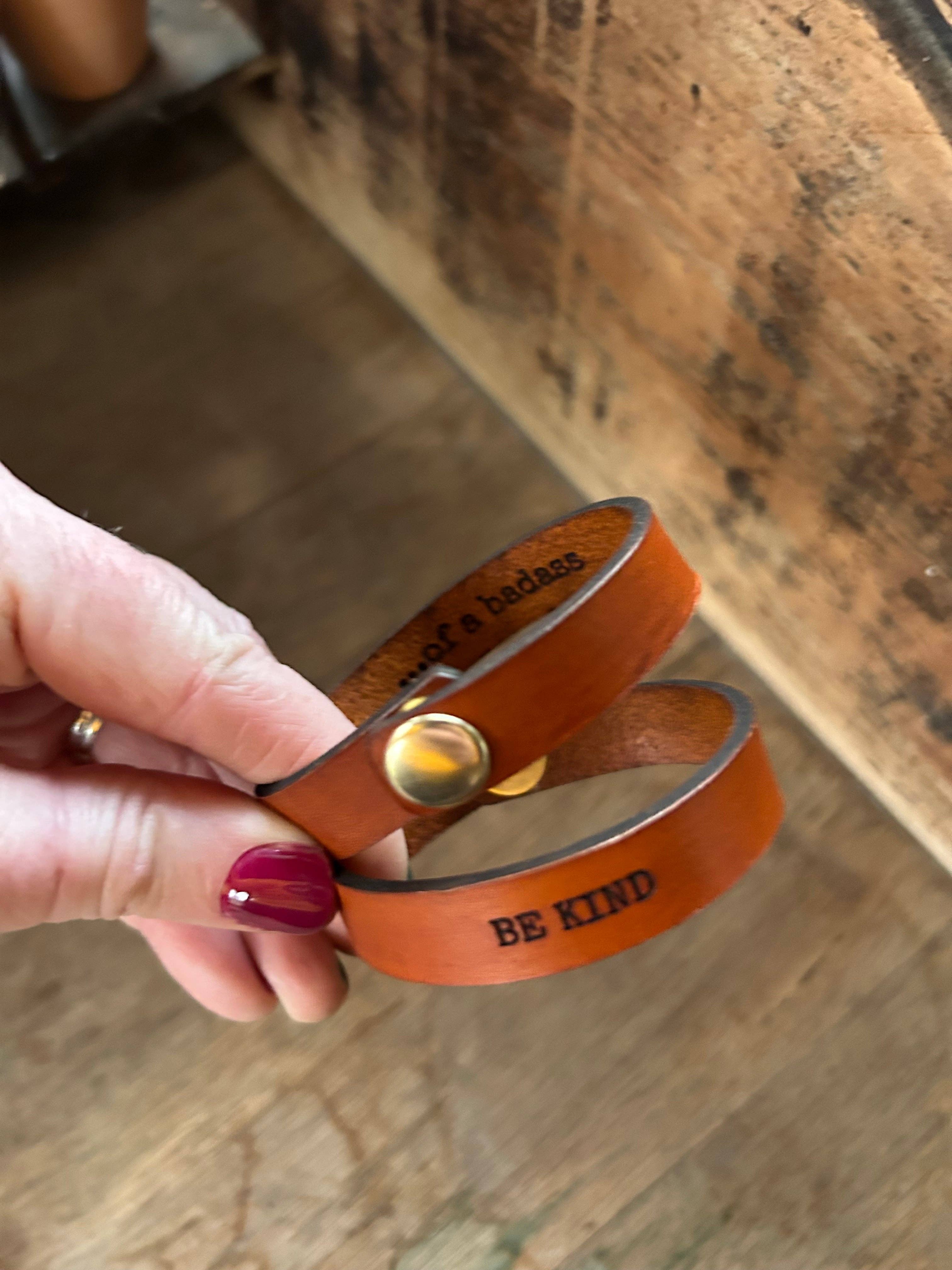 Left Grain - Wholesale Cuff Bracelet - Be Kind.....of a Badass  Friendship Bracelet2