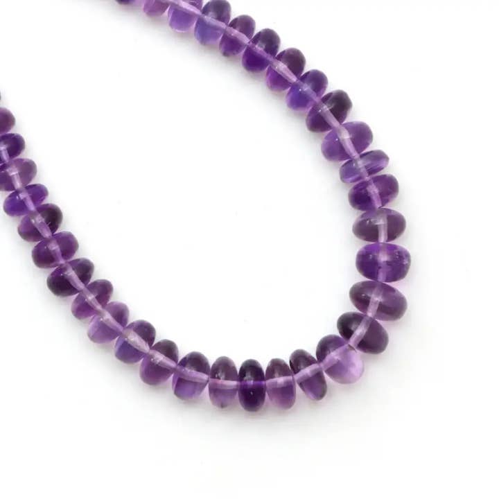 Pulsera de Amatista Rondelle de 8 mm para venta al por mayor de Aromachology