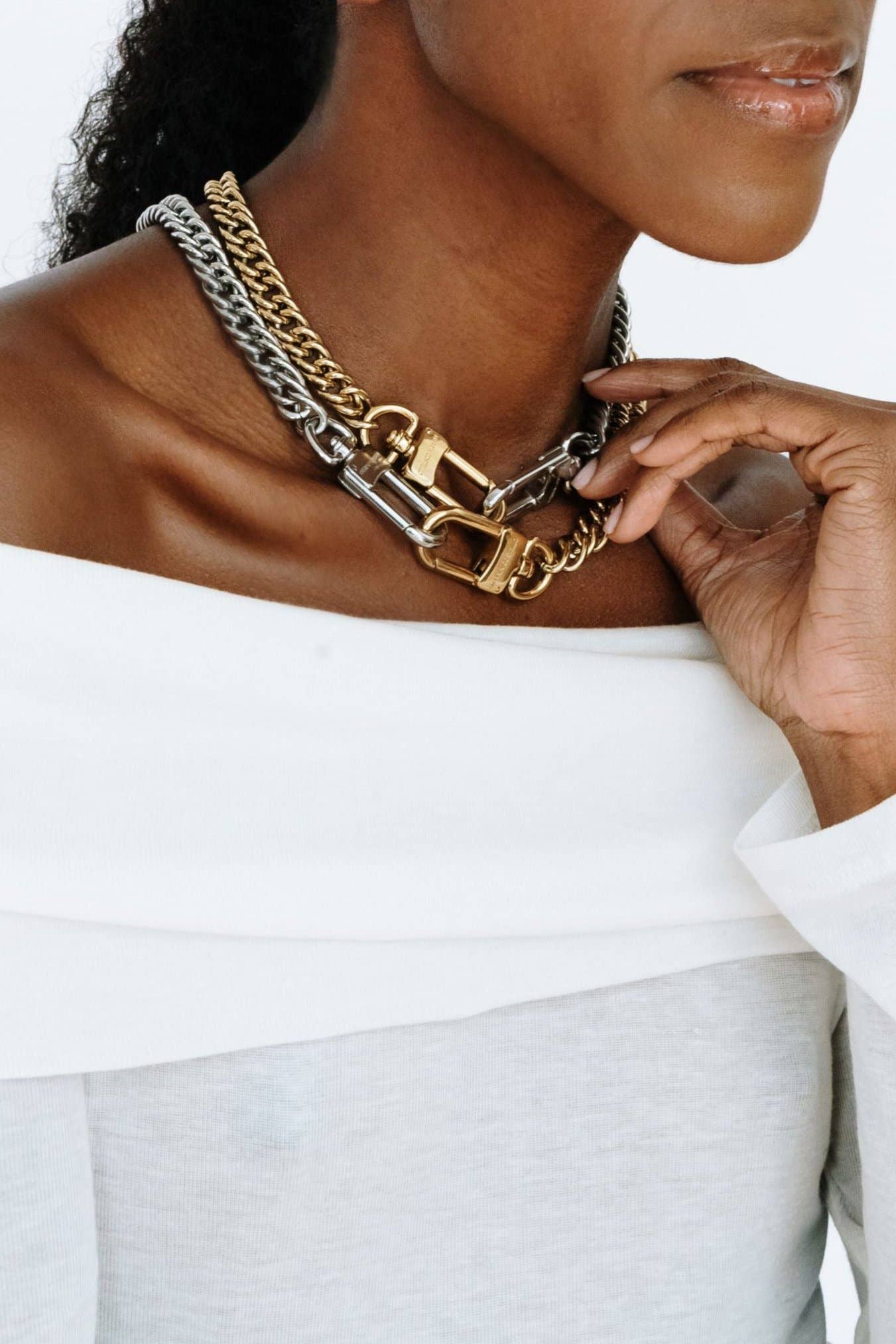 Marrin Costello – wholesale Link & chain necklace – GABRIELLA CHAIN - three in one8