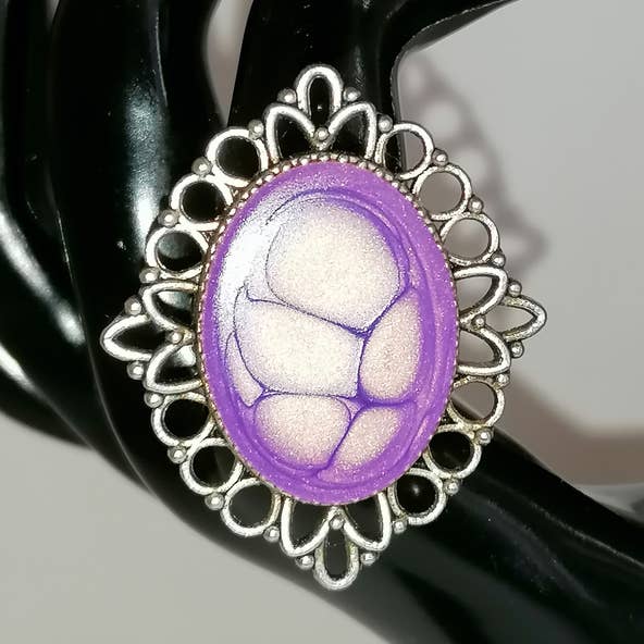 Paarse barokring voor wholesale door Blue Moon Bijoux