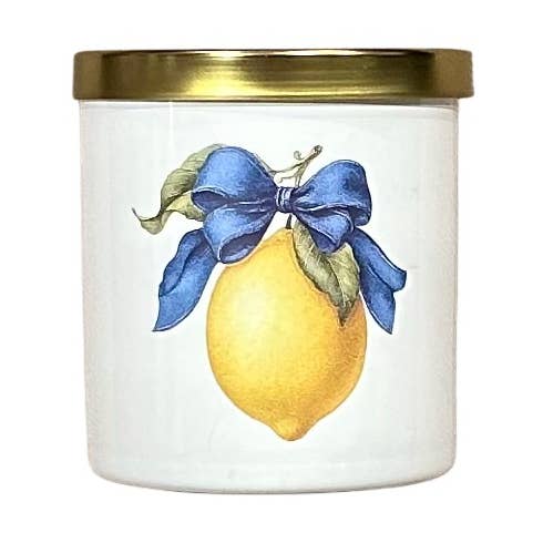 Candela al Limone Vetro Bianco Sottile per la vendita all'ingrosso da parte di The French Bee & Co
