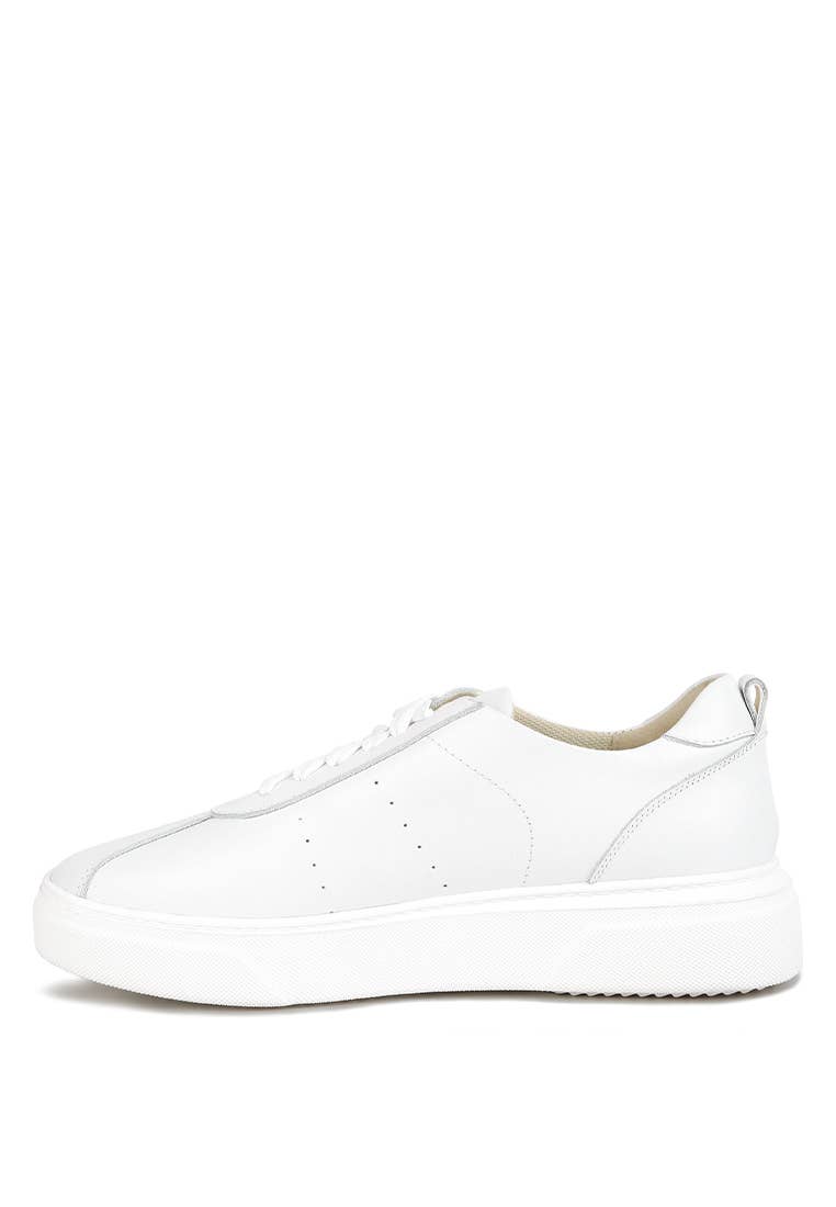 Rag Company - Vente Baskets tendance – femme - Sneakers à lacets en cuir uni Magull12